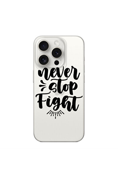 Other Apple iPhone 15 Pro Never stop fight Transparent Silicone TPU Θήκη