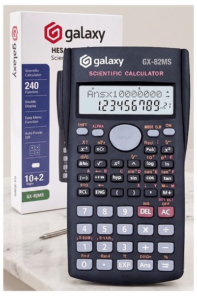 Artlantis Fonksiyonlu Bilimsel Hesap Makinesi 1 Adet 8x14cm 240 Fonksiyonlu Galaxy Gx-82ms Mühendis Öğrenci 2
