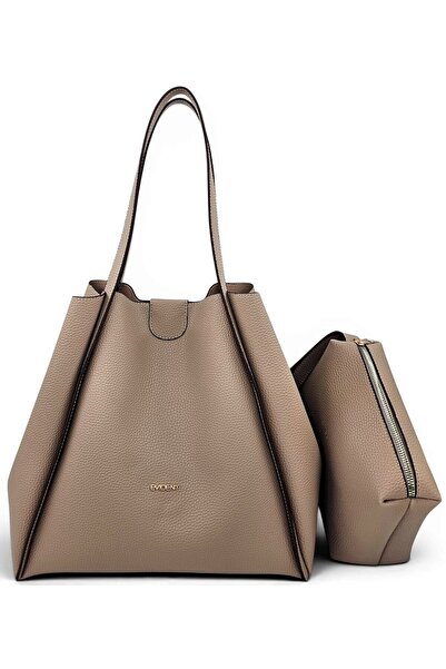 Evident Mink, Soft Textured, Casual, Puppy-Style, Large Volume, Shopper, Wome...