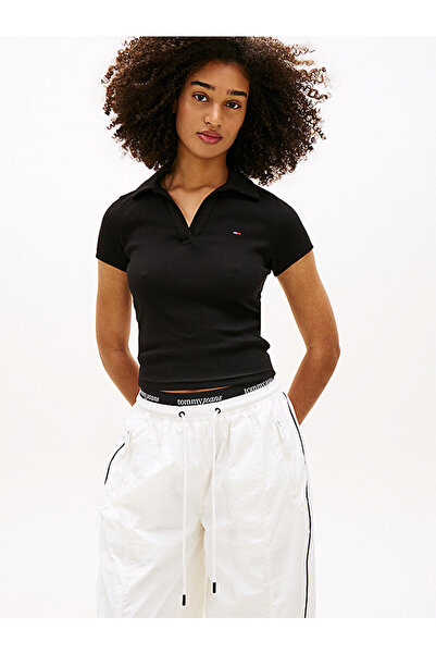 Tommy Hilfiger Women's Tjw Slim Rib Polo T-Shirt