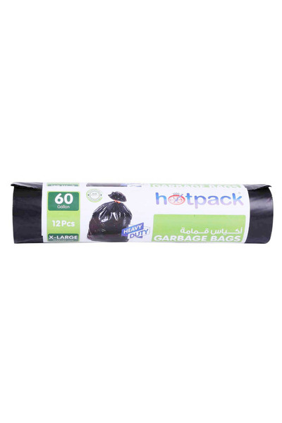 Hotpack Garbage Bag Roll 95x120cm 12 Count 60 Gallon