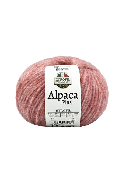 Etrofil Alpaca Plus pređa za pletenje, prašnjavo ružičasta, 55% organska vuna...