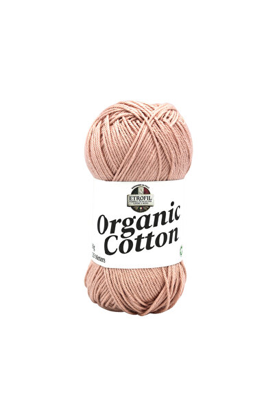 Etrofil Organic Cotton Knitting Yarn Powder Pink 100% Organic Cotton 50g 125m...