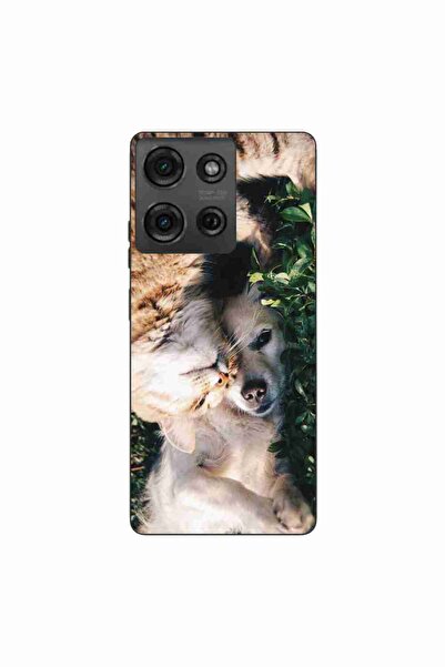 OEM Husa compatibila cu Motorola Moto G75 Silicon Gel Tpu Model Caine si Pisica