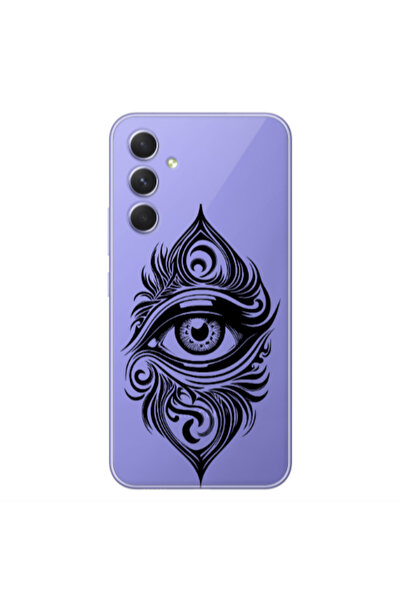 Other Samsung A35 Eye patterned drawing Transparent Silicone TPU Θήκη