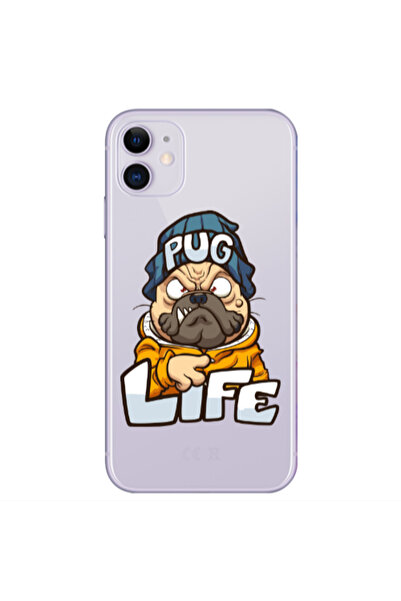 Other Apple iPhone 11 Pug Life 2 Transparent Silicone TPU Θήκη