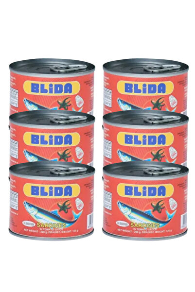 Blida Pachet 6x Blida-Sardine in sos tomat 200g