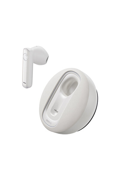 Baseus C-Mic CM10 Solar Charging Single Ear Wireless Earphone for Car - White