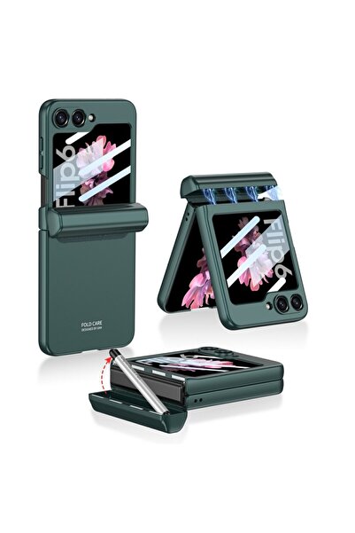 GKK 10803 Magnetic Σκληρή Θήκη με Πενάκι Green (Samsung Galaxy Z Flip6 5G / Z...