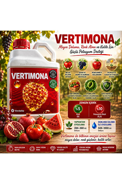 verdella VERTİMONA PREMİUM Meyve Dolumu, Renklenme ve Kalite İçin Güçlü Potas...