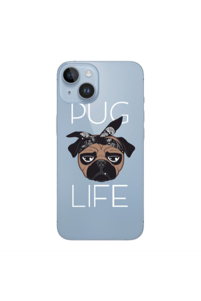 Other Apple iPhone 14 Plus Pug Life Transparent Silicone TPU Θήκη