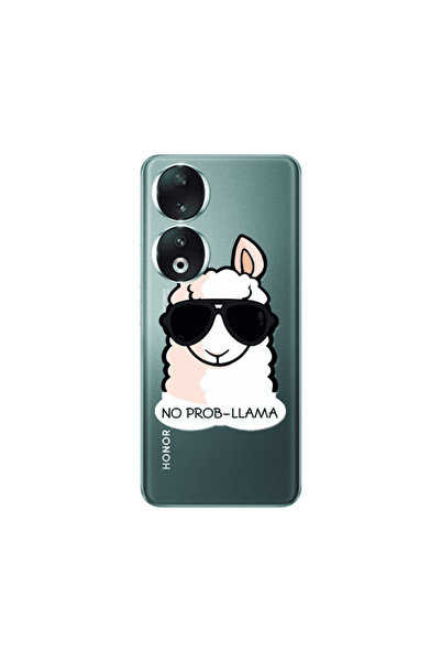 Other Honor 90 5G No prob-lama Transparent Silicone TPU Θήκη
