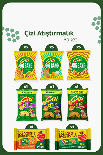 Ülker ÇİZİ En Sevilen Atıştırmalık Paketi