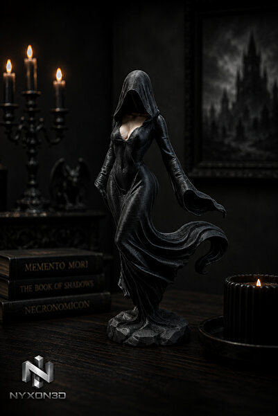 nyxon3D Gotik leydi Figürü – 3D Baskı Dekoratif Heykel | Karanlık Fantastik E...