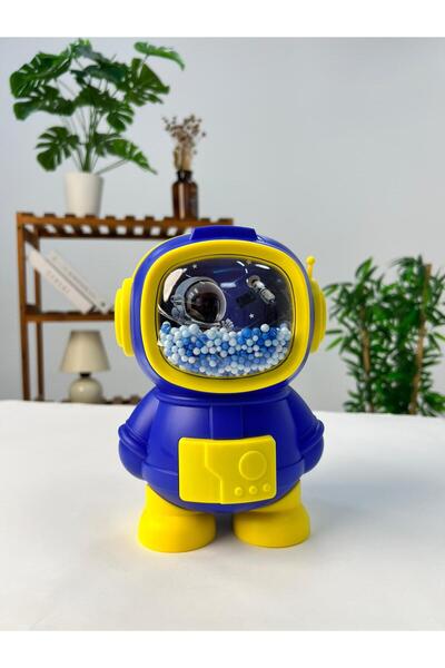 FAVORA Password-Protected Astronaut Piggy Bank - Navy Blue