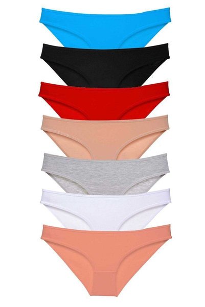 Mestore 7-Piece Super Eco Set Lycra Women's Slip Panties Set 1