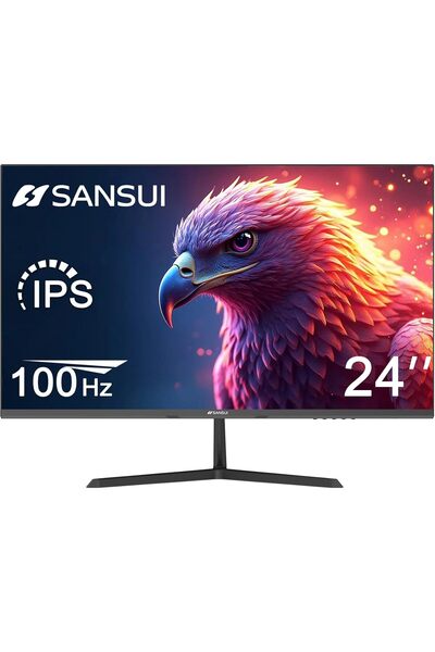 SANSUI شاشة 24 بوصة، شاشة كمبيوتر بدقة FHD مع تقنية IPS، شاشة 100 هرتز مع دعم...