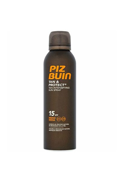 Piz Buin Spray de bronzare și protecție solară, Accelerează bronzarea, SPF 15...