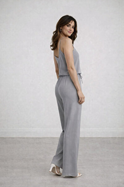 LİFERA Lycra Single Jersey Top and Bottom Set with Straps, Pocket Detail, Adj...