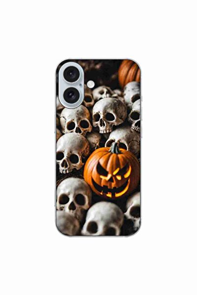 OEM Husa compatibila cu Apple iPhone 16 Silicon Gel Tpu Model Halloween Patte...