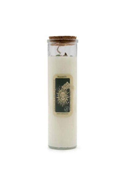 Aw Aromatics Magic Scented Candle with Green Aventurine and Tiger's Eye Stone...