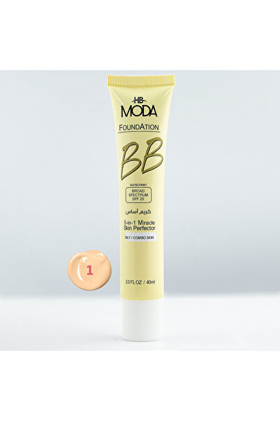 Moda Beauty Bb Moda Beauty Foundation Cream - 5-Function Protection and Hydra...
