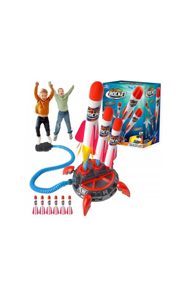 PlayFun Jucărie Lansator Rachete Spumă 3 Tubur Interactiv Cadou Copii