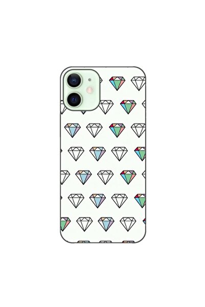 OEM Husa compatibila cu Apple iPhone 12 Mini Silicon Gel Tpu Model Diamonds P...