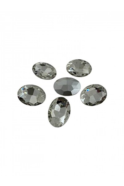 OEM Oval Crystal Beads 100/ Top Bottom Set 18x25 mm