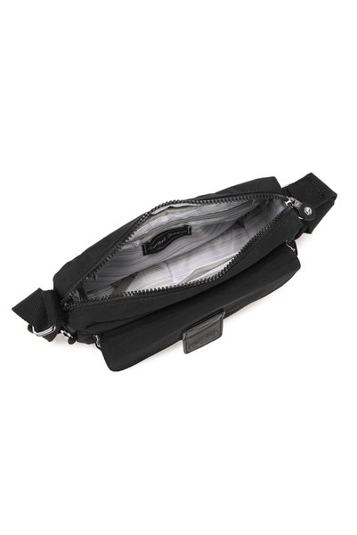 SMART BAGS Geantă pentru telefon și poștaș pentru femei, din țesătură șifonată, impermeabilă, de dimensiuni mici, albastră