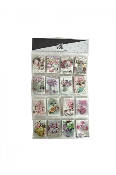 OEM Mini Greeting Cards With Roses And Glitter 128/ Top Bottom Set