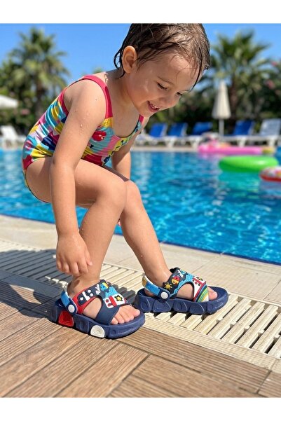 ozzo kids Çocuk yumuşak kaydırmaz taban terlik sandalet