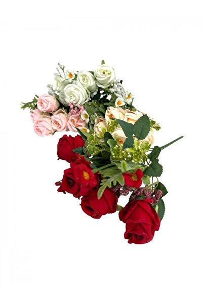 OEM Flori Artificiale Buchet Boboci Tandafiri Rosu