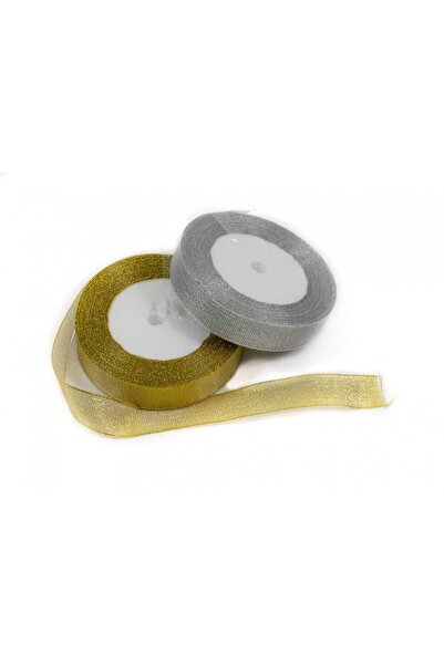 OEM Lurex Ribbon 2cm/22m (Top Bottom Set of 3) Gold