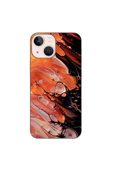 OEM Husa compatibila cu Apple iPhone 13 Mini Silicon Gel Tpu Model Abstract L...