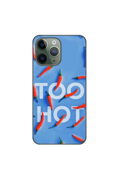 OEM Husa compatibila cu Apple iPhone 11 Pro Silicon Gel Tpu Model Mesaj Too Hot