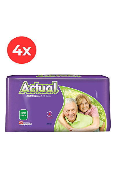 ACTUAL 4x Scutece pentru adulți XL - 30 bucăți