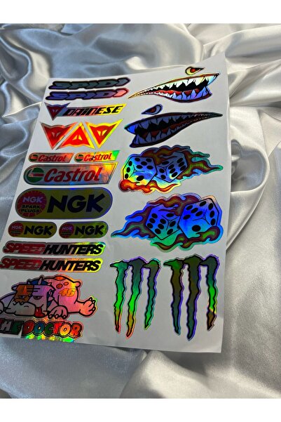 CEBECİOTO HOLOGRAM MOTOR STİCKER ÇOKLU SET MODEL1