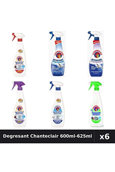 Chanteclair Set 6 Degresant Universal 600ml-625ml - Marsilia, Lamaie, Bicarbo...