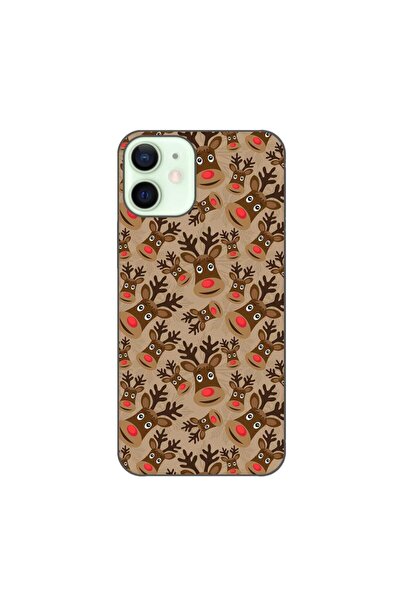 OEM Husa compatibila cu Apple iPhone 12 Mini Silicon Gel Tpu Model Craciun Ru...
