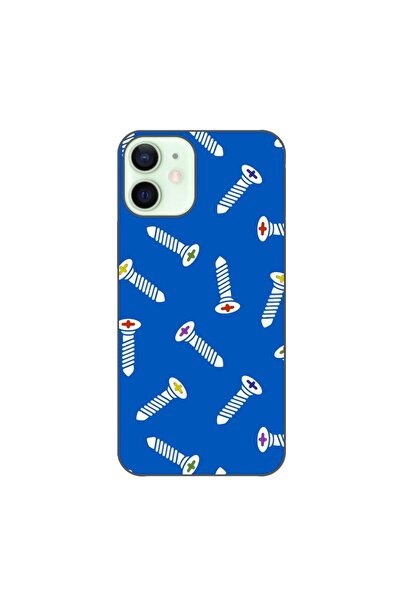 OEM Husa compatibila cu Apple iPhone 12 Mini Silicon Gel Tpu Model Screws Pat...