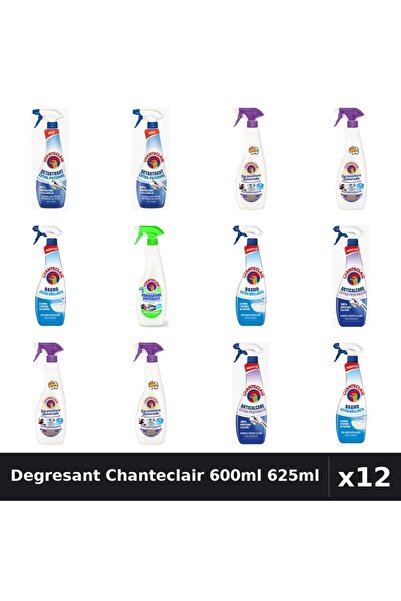 Chanteclair Set 12 Degresant Universal 600ml 625ml - Lavanda, Lămâie, Mosc Alb