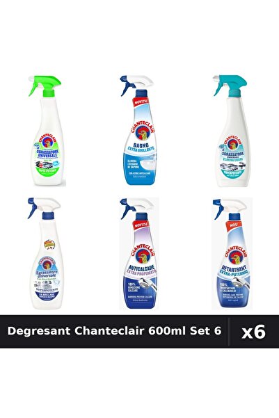 Chanteclair Set 6 Degresant Universal 600-625ml - Lamaie, Bicarbonat, Anticalcar