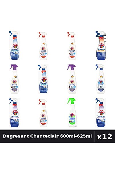 Chanteclair Set 12 Degresant Universal 600ml-625ml - 7 Arome Asortate Curaten...