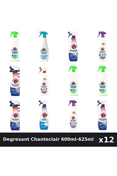 Chanteclair Set 12 Degresant Universal 600ml-625ml - 8 Arome, Anticalcar, Cur...