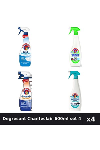 Chanteclair Set 4 Degresant Universal 600-625ml - Lămâie, Anti-Miros, Extra S...
