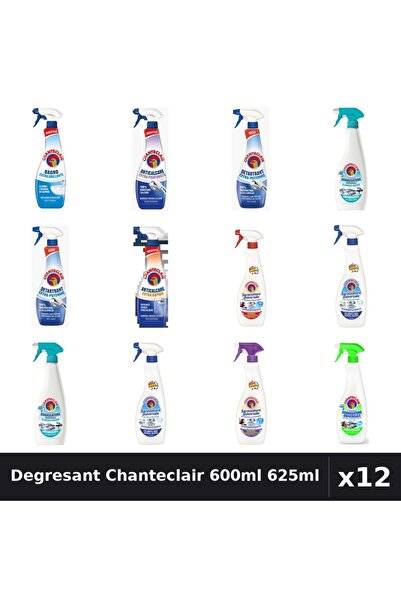 Chanteclair Set 12 Degresant Universal 600ml 625ml - 9 Arome, Anticalcar, Det...