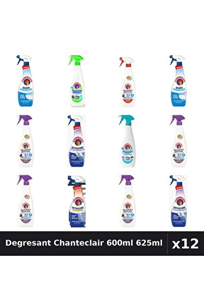 Chanteclair Set 12 Degresant Universal 600ml 625ml - 8 Arome, Anticalcar, Cur...