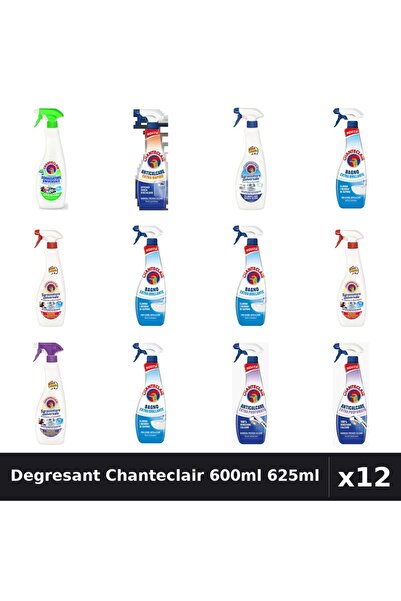 Chanteclair Set 12 Degresant Universal 600ml 625ml - 7 Arome Asortate Curaten...