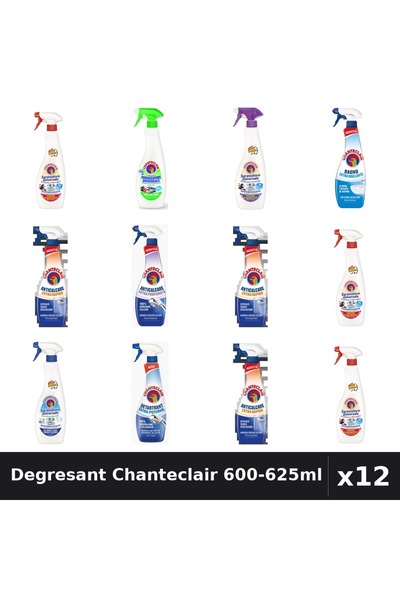 Chanteclair Set 12 Degresant Universal 600-625ml - Marsilia, Lămâie, Lavandă,...